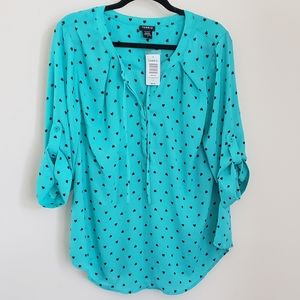 Heart patterned top